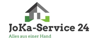 Logo JoKa-Service 24 mit stilisiertem Hausdach und dem Zusatz «Alles aus einer Hand»